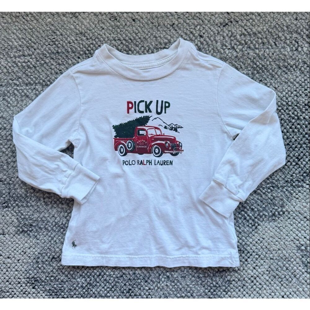 Polo by Ralph Lauren 3T Boys Christmas Long Sleeve Tee Shirt